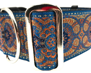 satin lined wide buckle dog collar or wide martingale dog collar for large dog