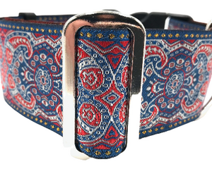 satin lined wide buckle dog collar or wide martingale dog collar for large dog