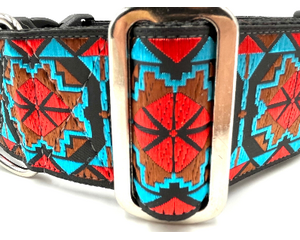 satin lined wide buckle dog collar or wide martingale dog collar for large dog