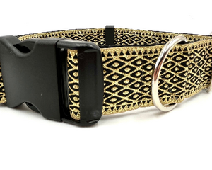 satin lined wide buckle dog collar or wide martingale dog collar for large dog