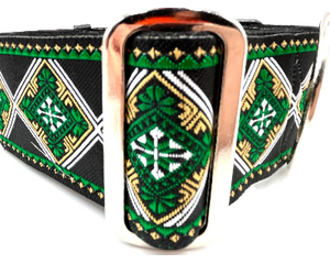 satin lined wide buckle dog collar or wide martingale dog collar for large dog