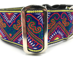 satin lined wide buckle dog collar or wide martingale dog collar for large dog