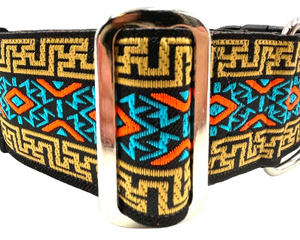 satin lined wide buckle dog collar or wide martingale dog collar for large dog