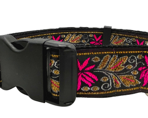 satin lined wide buckle dog collar or wide martingale dog collar for large dog