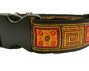 satin lined wide buckle dog collar or wide martingale dog collar for large dog