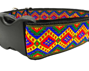 satin lined wide buckle dog collar or wide martingale dog collar for large dog