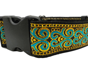 satin lined wide buckle dog collar or wide martingale dog collar for large dog