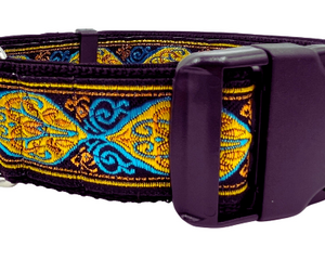 satin lined wide buckle dog collar or wide martingale dog collar for large dog