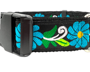 satin lined wide buckle dog collar or wide martingale dog collar for large dog