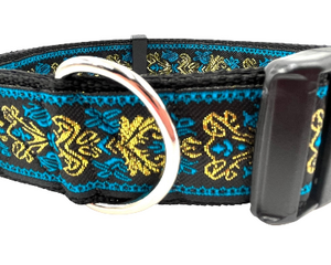 satin lined wide buckle dog collar or wide martingale dog collar for large dog