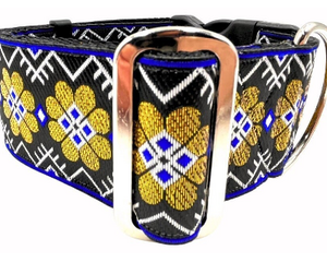 satin lined wide buckle dog collar or wide martingale dog collar for large dog