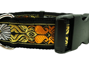 satin lined wide buckle dog collar or wide martingale dog collar for large dog