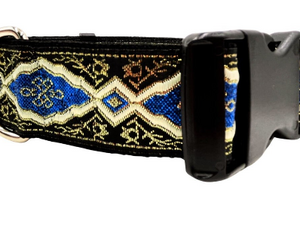 satin lined wide buckle dog collar or wide martingale dog collar for large dog