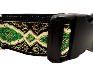 satin lined wide buckle dog collar or wide martingale dog collar for large dog