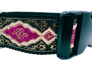 satin lined wide buckle dog collar or wide martingale dog collar for large dog