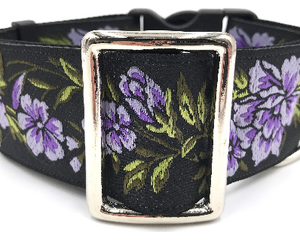 satin lined wide buckle dog collar or wide martingale dog collar for large dog