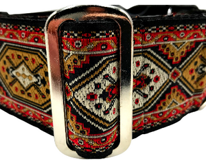 satin lined wide buckle dog collar or wide martingale dog collar for large dog