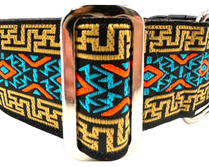 satin lined wide buckle dog collar or wide martingale dog collar for large dog