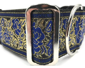 satin lined wide buckle dog collar or wide martingale dog collar for large dog