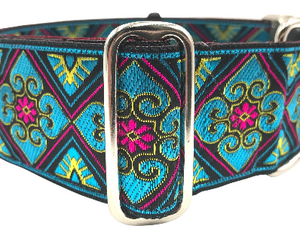 satin lined wide buckle dog collar or wide martingale dog collar for large dog