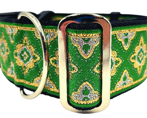 satin lined wide buckle dog collar or wide martingale dog collar for large dog