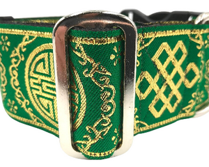 satin lined wide buckle dog collar or wide martingale dog collar for large dog