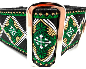 satin lined wide buckle dog collar or wide martingale dog collar for large dog