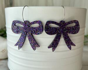 Glitter Bow earrings