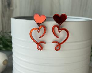 Open Heart Earrings
