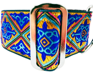 satin lined wide buckle dog collar or wide martingale dog collar for large dog