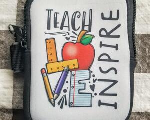 Tumbler / Water Bottle  Zipper Pouch/ Teacher