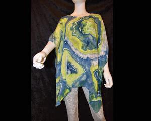 Poncho - One Size - Geode Pattern