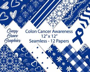 Colon Cancer Awareness Digital Downloadable Papers