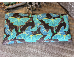 Luna moth organic soft jersey cotton heating pack, rice heat pack
