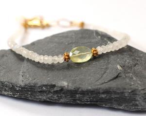 Rainbow Moonstone Dainty Bracelet