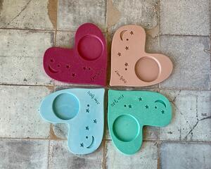 Ring dish, heart shaped ring dish