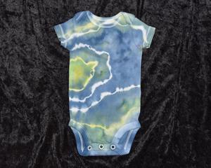 Newborn bodysuit - Green, Blue