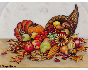 Horn of Plenty Cutting Board