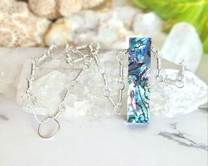 Sterling Silver Abalone Shell Necklace