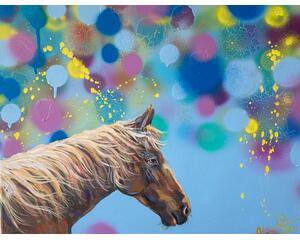 "Patch" Original Chris Wakefield Mixed Media Painting on Canvas