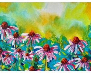 "Daisyscape 2" Original Chris Wakefield Oil on Canvas