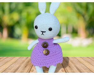 crochet bunny doll, plush toy, amigurumi plush bunny, handmade bunny, stuffed animal, mini bunny, easter bunny, gift for girls