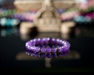 Ashure Designs Dionysus Natural Amethyst Bracelet 8mm