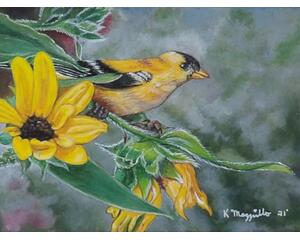 Goldfinch Painting.
