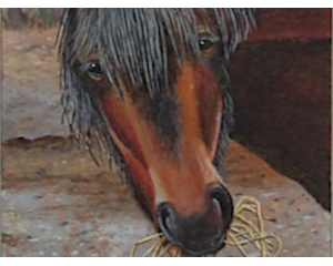 Horse Painting Closeup