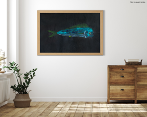 fish wall art, fish wall decor, fish print, gyotaku, fishing art, gyotaku art, gyotaku fish prints, fish wall hanging, Japanese fish art