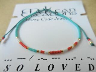 So Loved Morse Code Bracelet