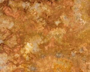 Fat quarter ice dyed in shades of tan and orange
