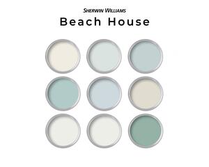Beach House Sherwin Williams Paint Palette | Home Color Palette