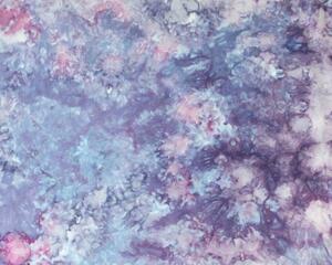 Pnk blue and purple ice dyed quilting cotton